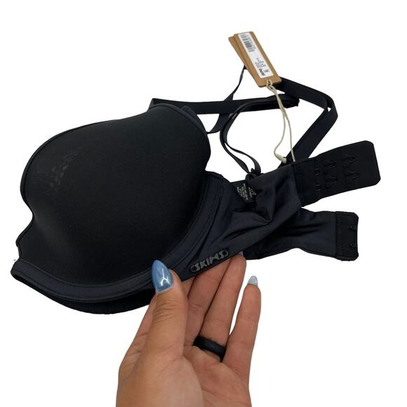 SKIMS Weightless Scoop Bra Onyx Lightly Lined Smoothing Lightweight 30D NEW - Picture 11 of 11